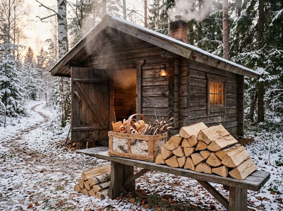 Банная партия с берестой, Косино